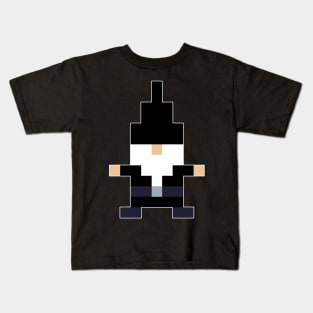 Goth Gnome in Pixel Art Kids T-Shirt